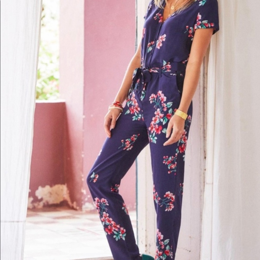 Sezane Floral Jumpsuit